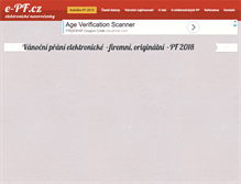 Tablet Screenshot of e-pf.cz